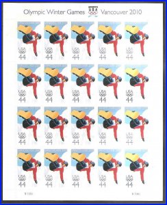 # 4436 2010  Olympic Winter Games Vancouver  MNH Sheet Of 20   