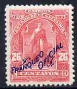 El Salvador 1899 Ceres 26c rose overprinted Franqueo Ofic...