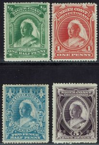 NIGER COAST 1894 QV RANGE TO 5D NO WMK