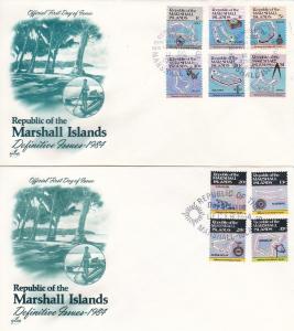 Marshall Islands # 35 / 49A, Maps & Instruments, 1st Day