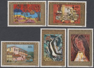 French Polynesia C122-C126 MNH (see Details) CV $44.50