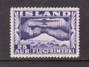 Iceland #C17a Very Fine+ Never Hinged