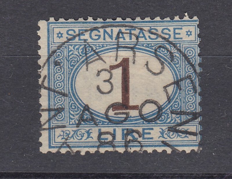 J28501, 1870-1925 italy used  #j13 postage due