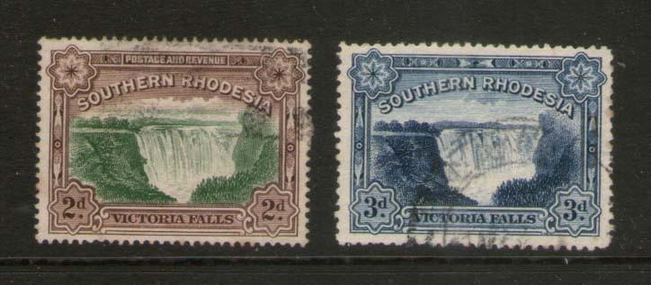 Rhodesia 1932 SG 29-30 FU set of 2 