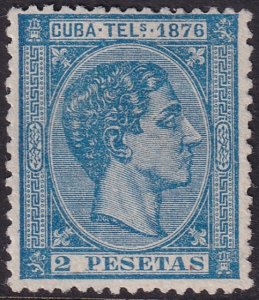 Cuba 1876 telégrafo Ed 36 telegraph MNG(*)