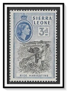 Sierra Leone #199 QE II & Rice Harvesting MH