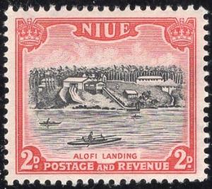 Niue 96 - Mint-NH - 2p Alofi Landing (1950) (cv $1.10)