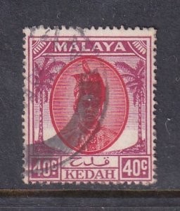 Malaya Kedah 1950 Sc 77 40c Used