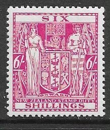 NZ 1931 6s Postal-Fiscal. VF. MNH