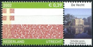 Netherlands Sc#1125 MNH, 39c grn & red, Dutch Provinces (2002)