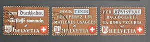 Switzerland Helvetia Altstoffverwertung 1942 Mi 405-407