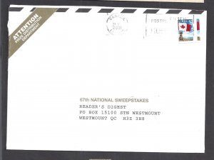 Canada # 1700 ON COVER DRAMATIC MIS-CUT ERROR BS31763