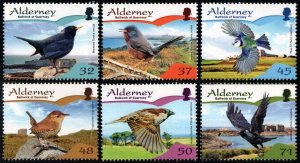 Alderney 2007 - BIRDS  - MNH set # 297-302