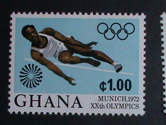 GHANA STAMP-1972-SC#454-8 20TH OLYMPIC GAMES MUNICH'72 STAMP SET VERY FINE