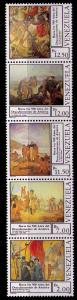 VENEZUELA Sc# 1395 MNH FVF 5 Strip Discovery of America 