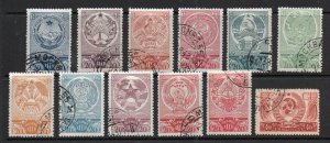 Russia - Sc# 647 - 658 CTO    /      Lot 0224300