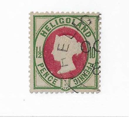 Heligoland  SC # 17 10pfg used VF