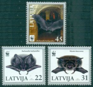 2008 Latvia 727-729 Fauna / The bats