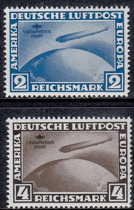 GERMANY 1930 Zeppelin South America Flight MNH Reprints