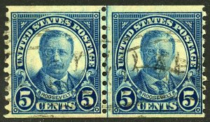 U.S. #602 USED COIL PAIR