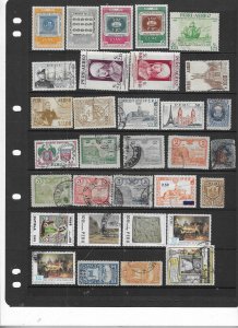PERU COLLECTION ON STOCK SHEET MINT/USED