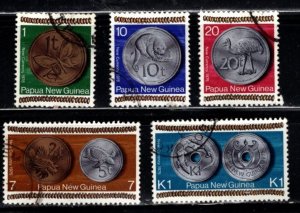 Papua New Guinea - #410 - 414 Coins set/5 - Used