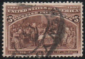 US #234 XF-SUPERB, used, extremely well centered, small flaws, nice cancel