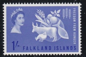 Falkland Islands # 146, Freedom From Hunger, LH 1/3 Cat.