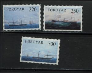 1983 Faroe Islands Cargo Ships 90-92 MNH