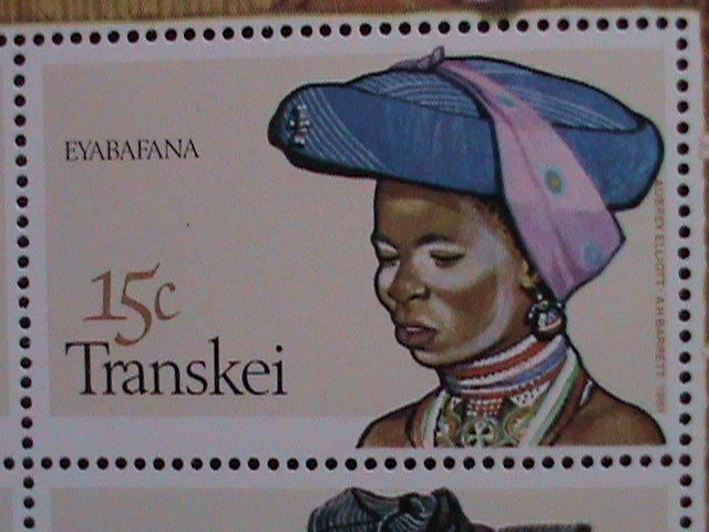 TRANSKEI- XHOSA NATON HEAD DRESSES MNH-S/S  VF  WE SHIP TO WORLD WIDE