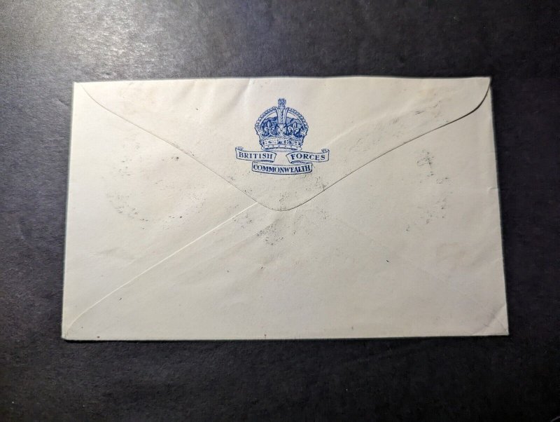 1946 Australia BCOF Overprints Full Stamp Set Cover to Halloran Hill