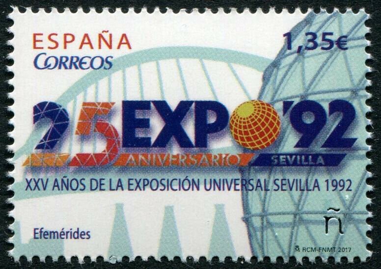 HERRICKSTAMP NEW ISSUES SPAIN Sc.# 4226 25 Years Seville Expo