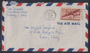 United States - Apr 1948 Berkeley, CA Airmail Cover to Italy