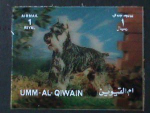 ​UMM AL QIWAIN-WORLD FAMOUS LOVDLY DOG-MNH 3-D STAMP-VF-HARD TO FIND-LAST ONE