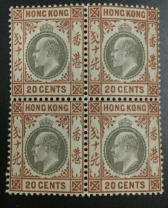 MOMEN: HONG KONG SG #69 BLOCK 1903 MINT OG NH £260++ LOT #64838