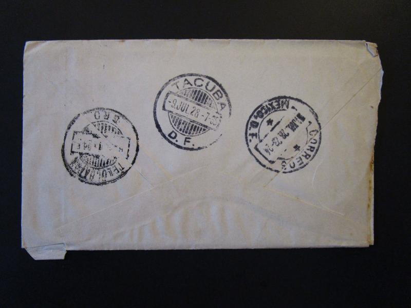 Mexico 1928 Cover to USA w/ Enclosed Letter - Z5424