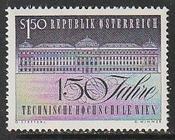 1965 Austria - Sc 755 - MNH VF - 1 single - University of Technology, Vienna
