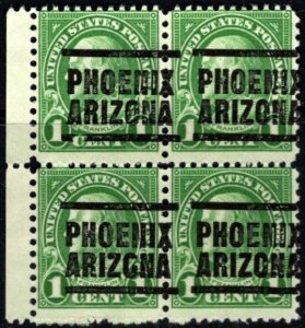 1927 US Scott #- 632 1 Cent Benjamin Franklin Precancel Pheonix AZ Used