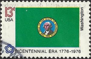 # 1674 USED STATE FLAG WASHINGTON