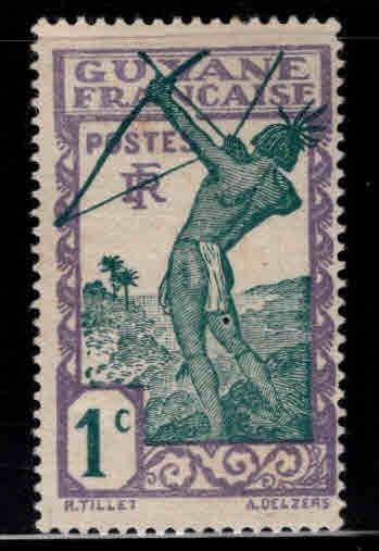 French Guiana Scott 109 MH* stamp expect similar centering