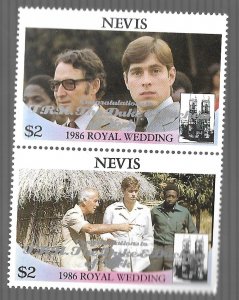 Nevis 1986 - MNH - Pair - Scott #499 *