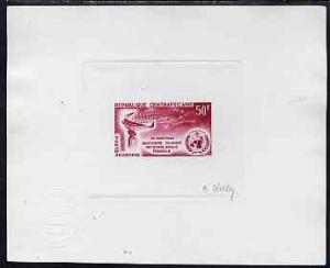 Central African Republic 1964 die proof of World Meteorol...