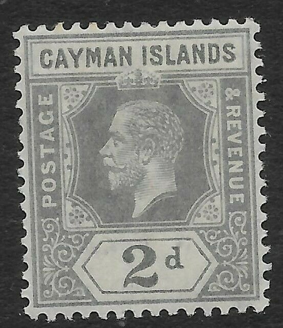 CAYMAN ISLANDS SG43 1912 2d PALE GREY MTD MINT