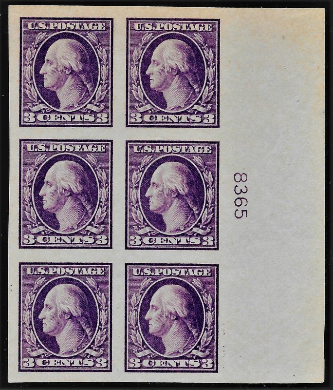 US 1917 Sc. #484 Plate Block XFNH