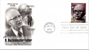 FDC 2004 SC #3870 R Buckminster Fuller - Stanford CA  - Single - J3193