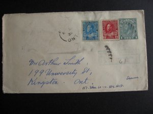 Canada registered cover Elma to Kignston ON 1938