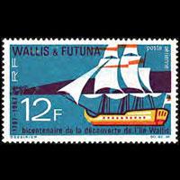 WALLIS & FUTUNA 1967 - Scott# C29 Sailing Set of 1 LH thin