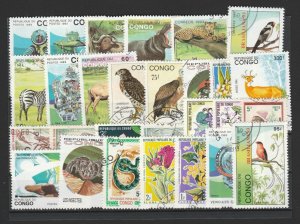 CONGO Animals Topical Stamps Very Fine Used Lot 17486-