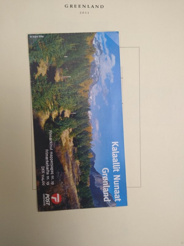 collection on pages Greenland 2011 MNH KY: CV $269