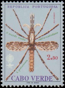 Cape Verde #326, Complete Set, 1962, Medical, Insects, Never Hinged